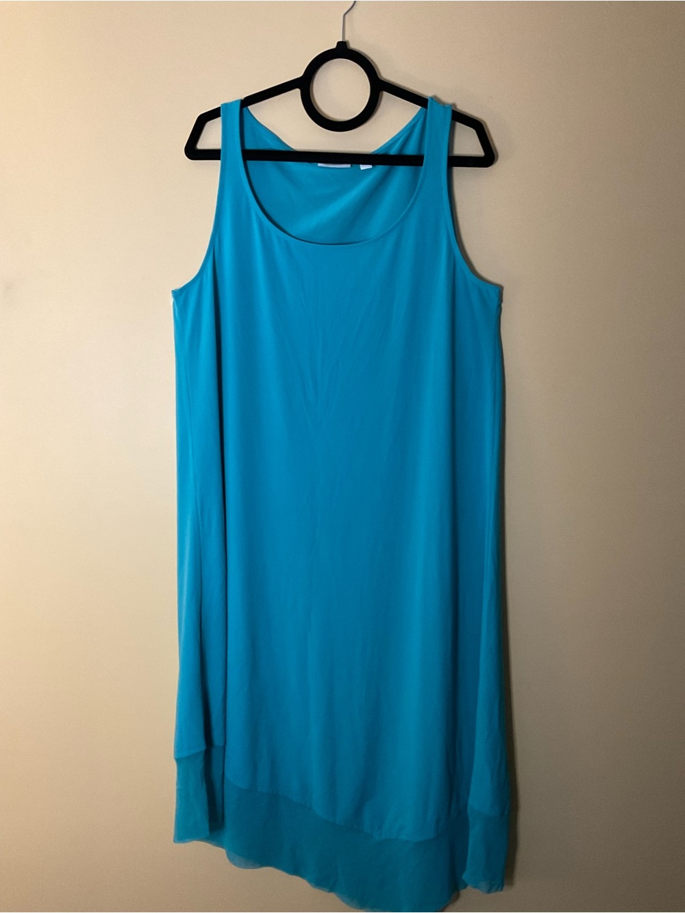 New York & Company Turquoise Sleeveless Shift Dress